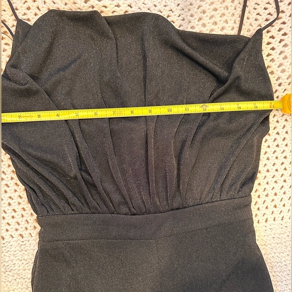 NEW MISHA MOURA JUMPSUIT SIZE 2 Elegant Black - Picture 6 of 13